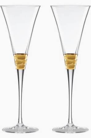 Michael Wainwright Truro Gold Toasting Flutes S/2