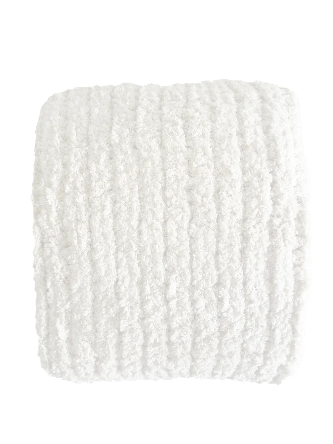 Oversized Plush Chenille Sweater Throw