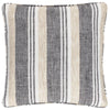Annie Selke Chasm Stripe Black Indoor/Outdoor Pillow