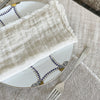 Crinkled Doubleweave Linen Napkins - Set of 4