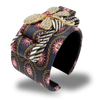Vintage Luxe CC Sun Dragonfly Vintage Silk Necktie Cuff Bracelet