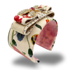Vintage Luxe Flora Dragonfly Vintage Silk Necktie Cuff Bracelet