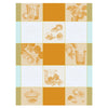 Le Jacquard Francais Confitures Carreaux Yellow Tea towel