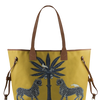 Ortigia Canvas Tote Gattopardo Sahara