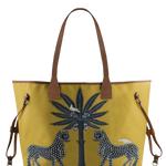 Ortigia Canvas Tote Gattopardo Sahara