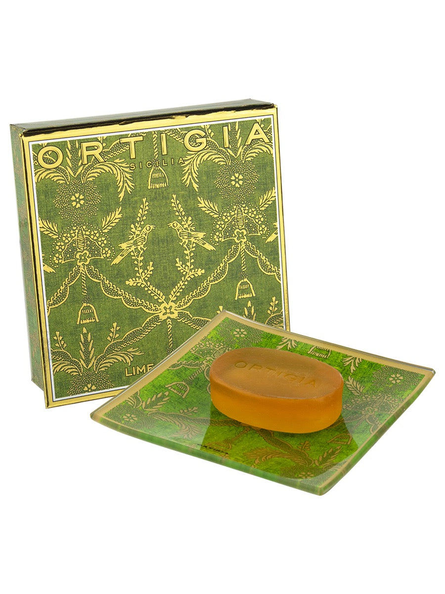 Ortigia Glass Plate and Soap