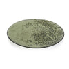 Dotted Glass Plate Green 11"