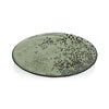 Dotted Glass Plate Green 8.25"