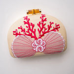 Coral & Shell Clutch (2 Colors)
