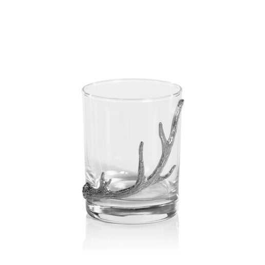 Davos Rocks Glass with Pewter Antler