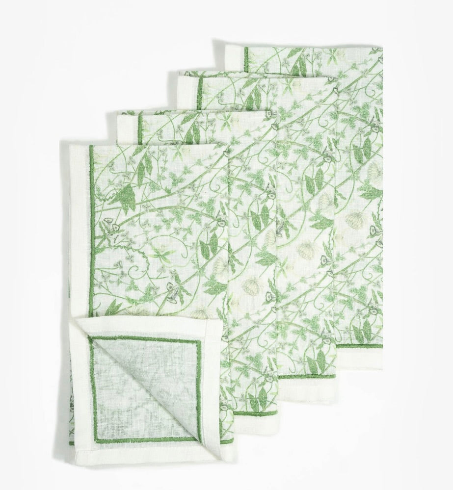 Inner Garden Society Dinner Napkins - S/4 by Bond & Grace
