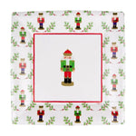 Caspari Little Nutcracker Square Salad & Dessert Plates - 8 Per Package