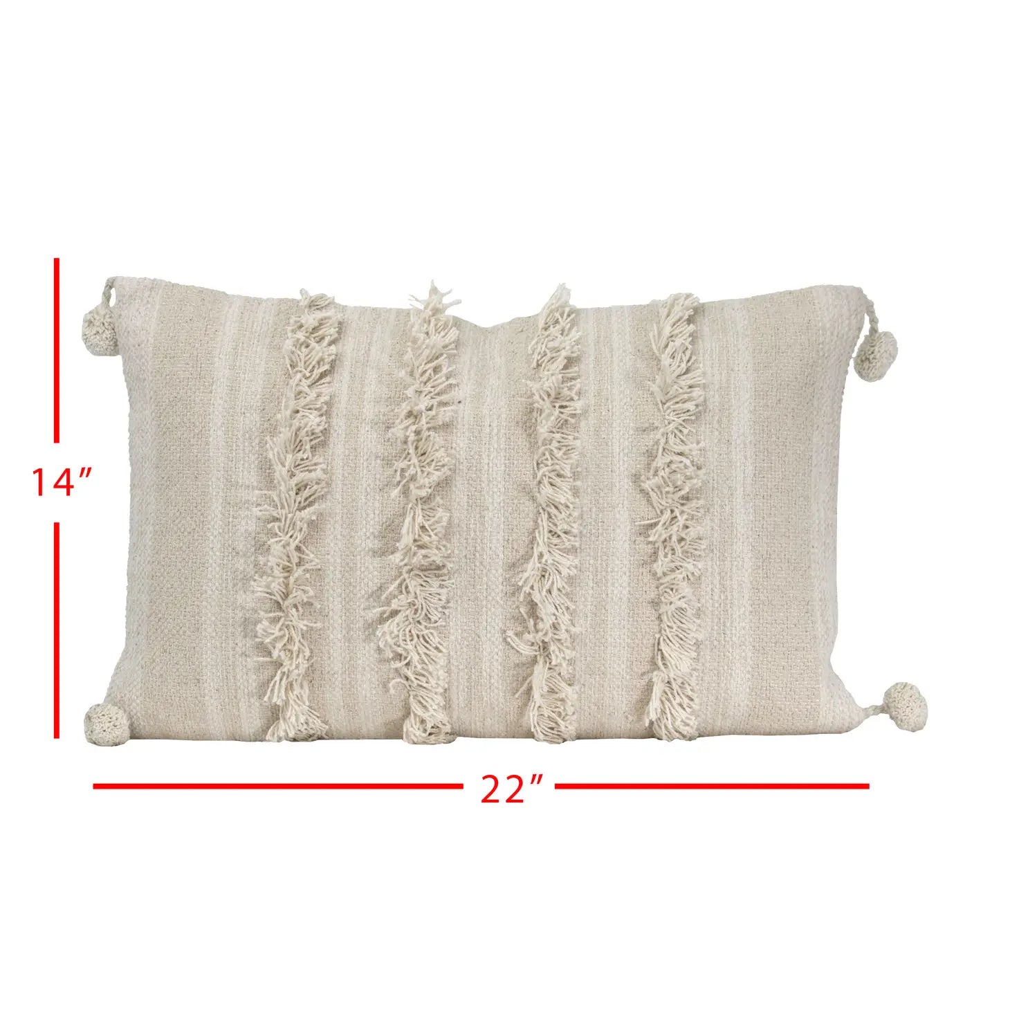 Hand Woven Ramona Pillow 14"x22"