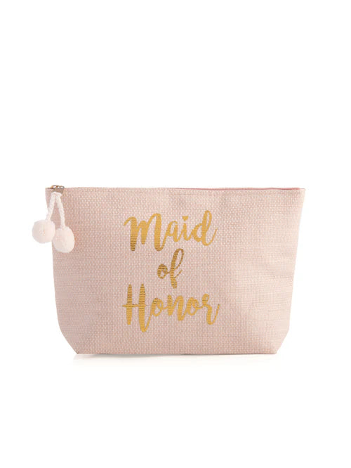 Maid of Honor Zip Pouch, Blush