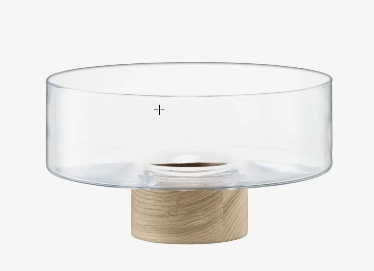 LSA International Lotta Pedestal Bowl and Ash Base 9.75 in
