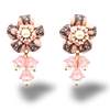 Vintage Luxe GG Rope Vintage Silk Necktie Drop Earrings