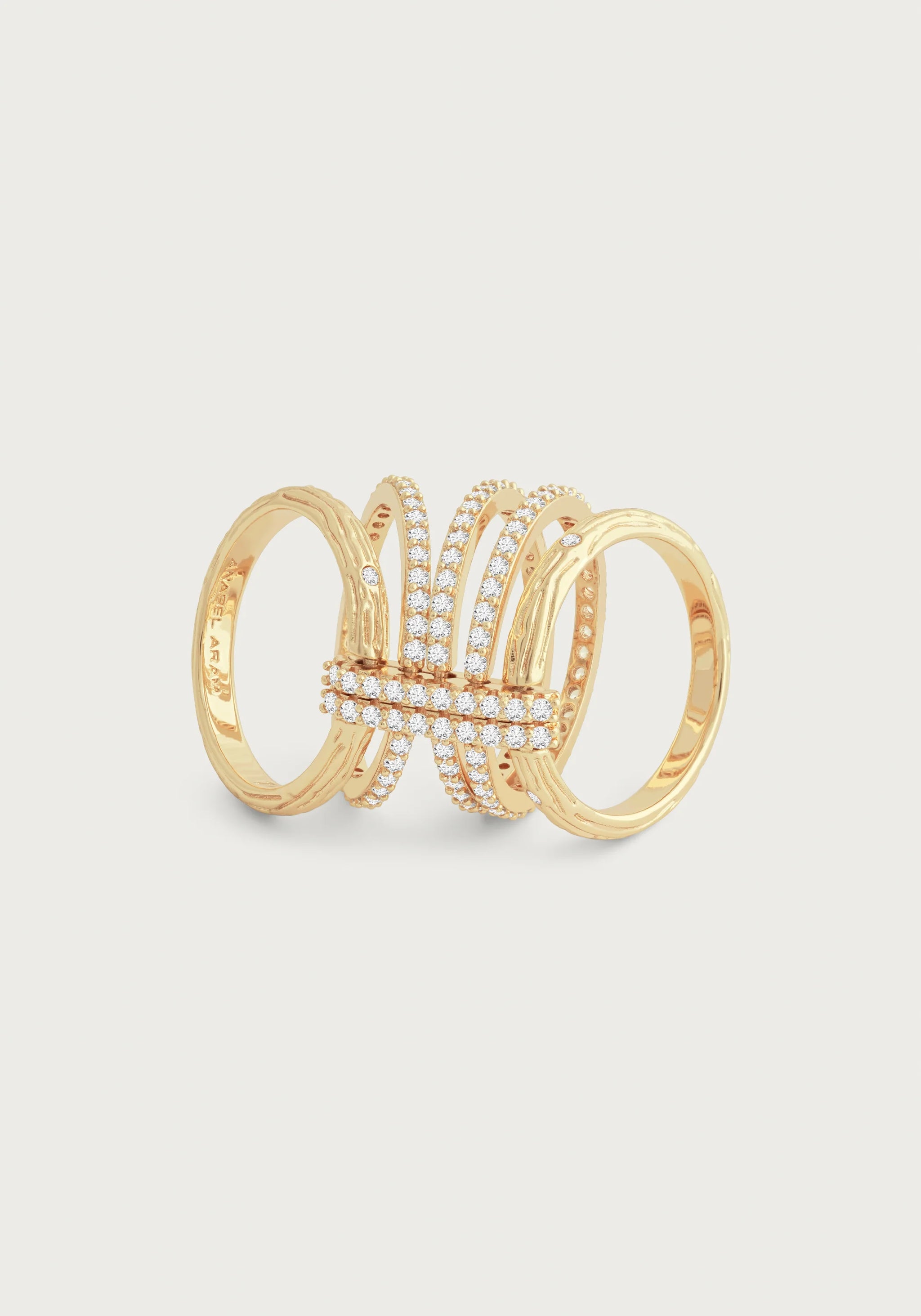 Anabel Aram Enchanted Forest Multi Stack Ring - Size 8