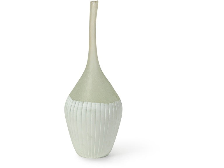 Palecek Eden Vase, White