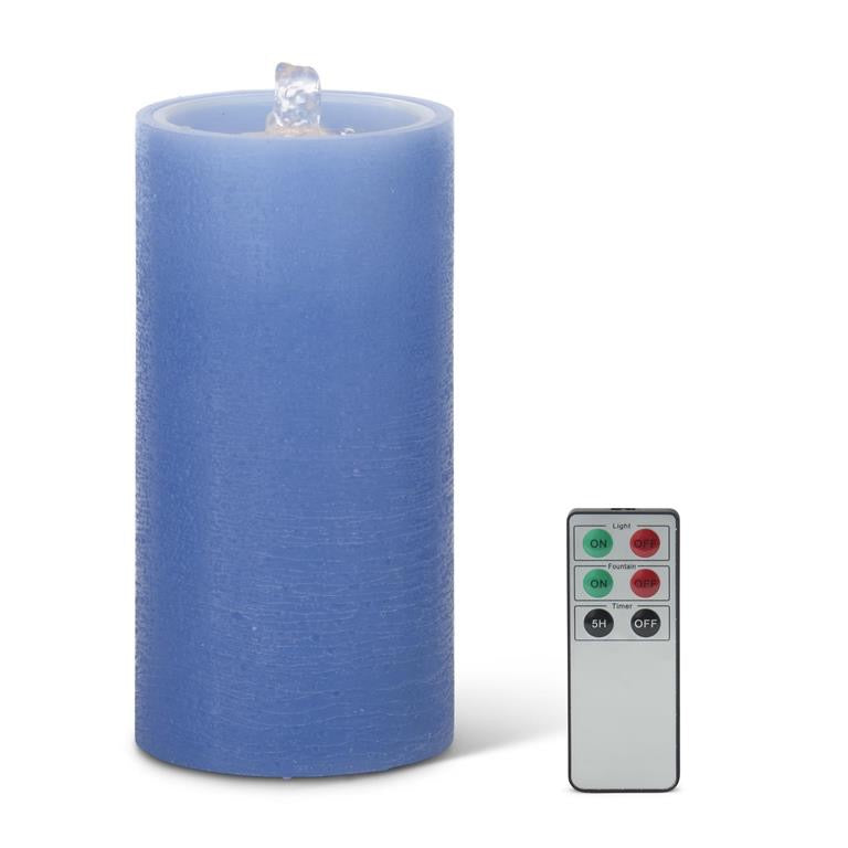 LED Wax Pillar Water Candle with Timer