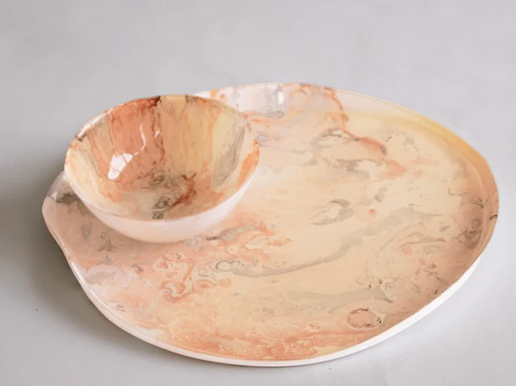 Glass Adana Small Round Painte