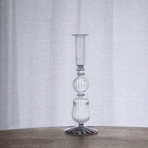 Glass Cambridge Sophia 9" Candlestick Holder (Clear)