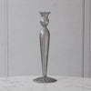 Glass Cambridge Vienna Large Candlestick Holder (Light Gray)