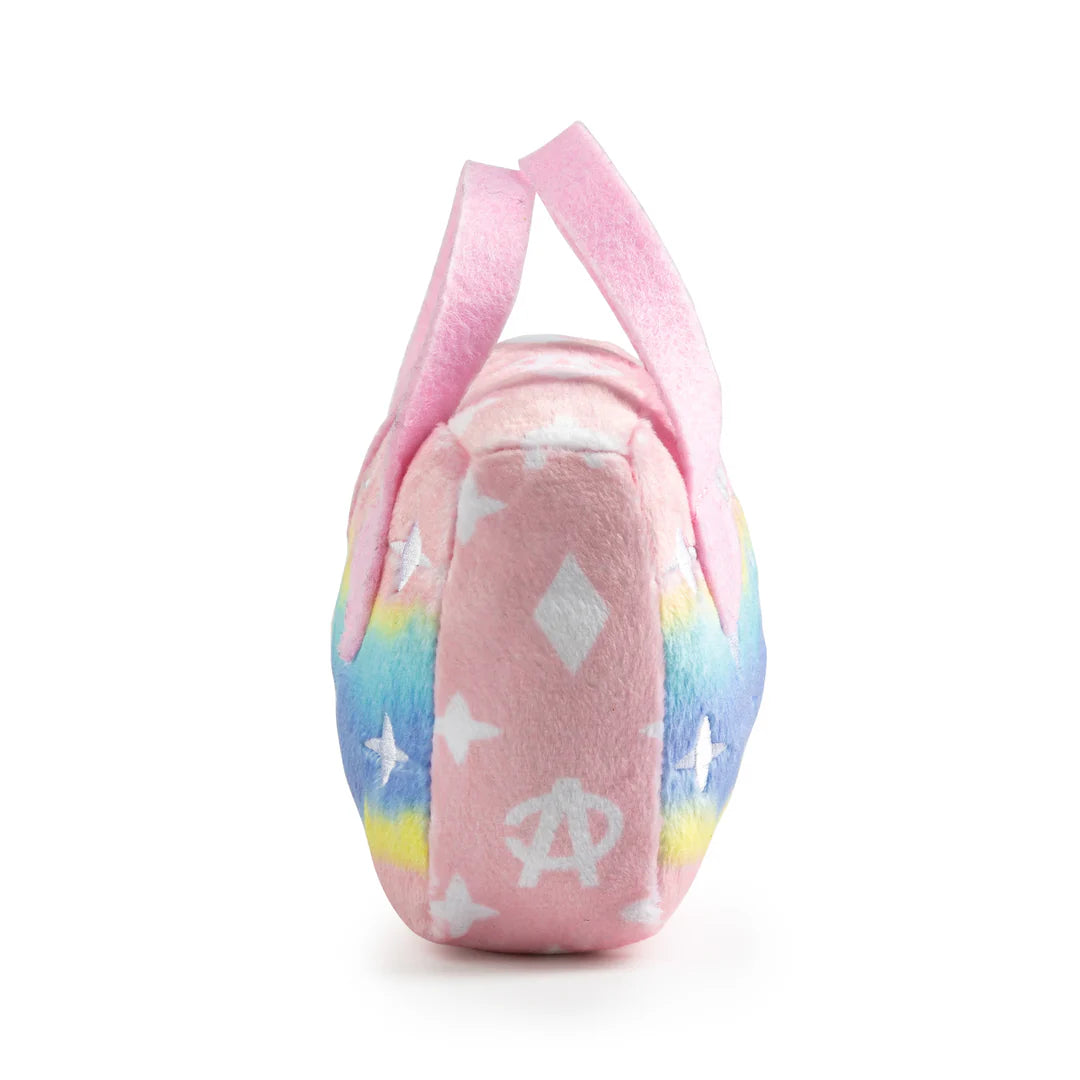 Pink Ombre Chewy Vuiton Handbag Dog Toy (2 Sizes)