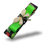 Vintage Luxe Flora Dragonfly Vintage Silk Necktie Hair Clip