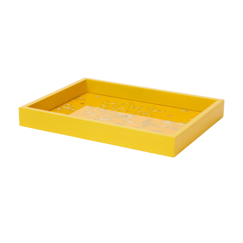 Addison Ross Yellow Small Chinoiserie Tray