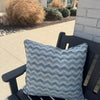 Schumacher Blue Chevron Pillows