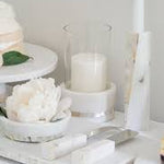 White Marble Mother of Pearl Hurricane