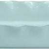 Casafina Large Rectangular Ruffled Baker in Robins Egg Blue