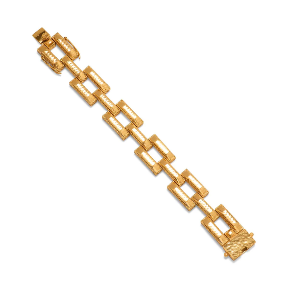 Capucine De Wulf Pathway Link Bracelet 7.5” Gold