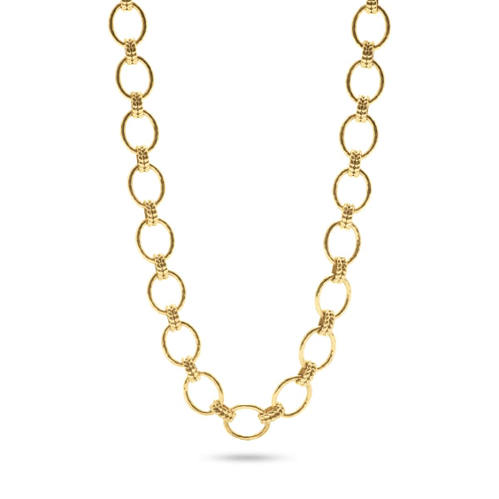 Capucine De Wulf Cleopatra Grande Link Necklace 16+2” -Gold