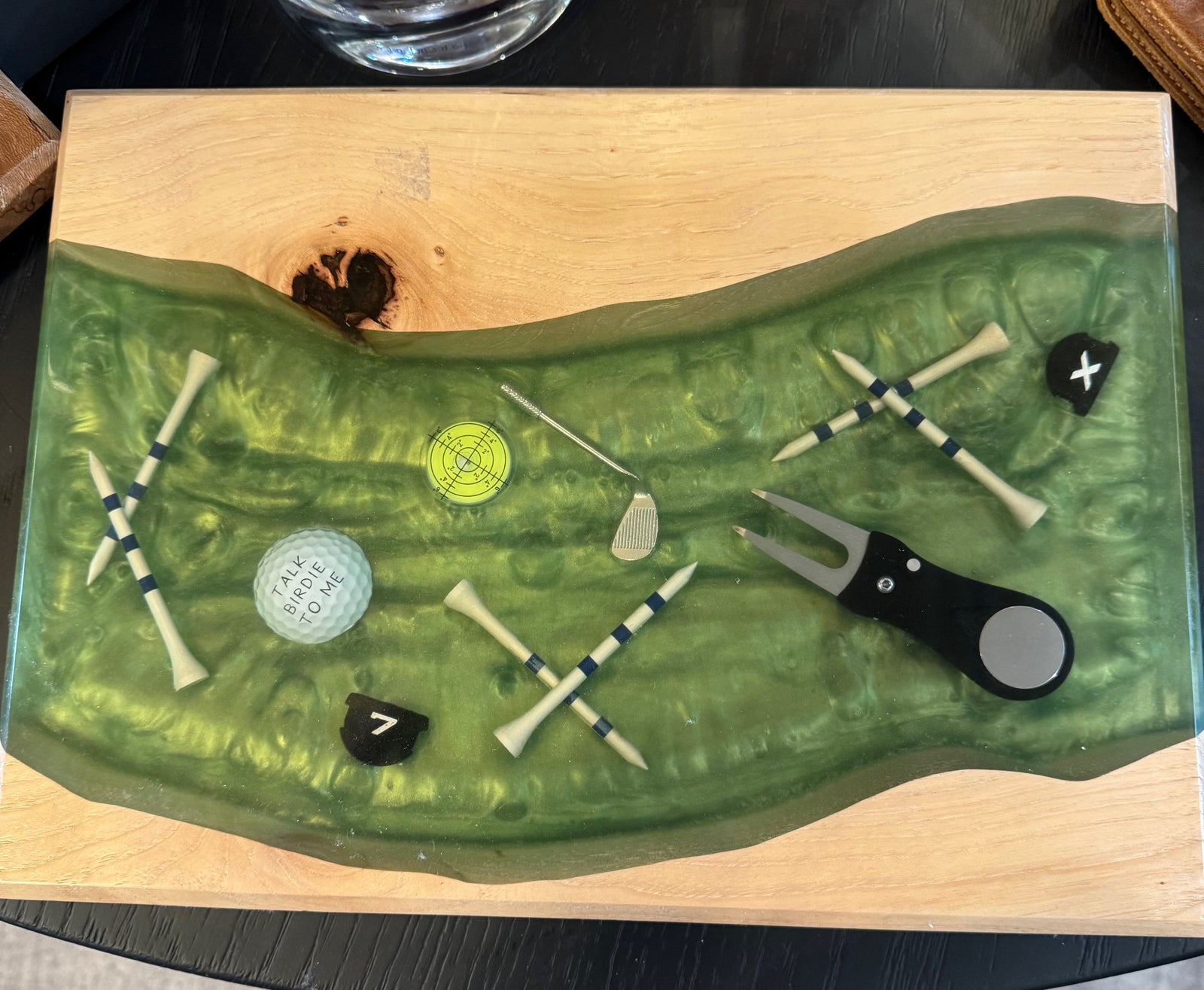 Golf Charcuterie Board w/ Titleist & Callaway Balls