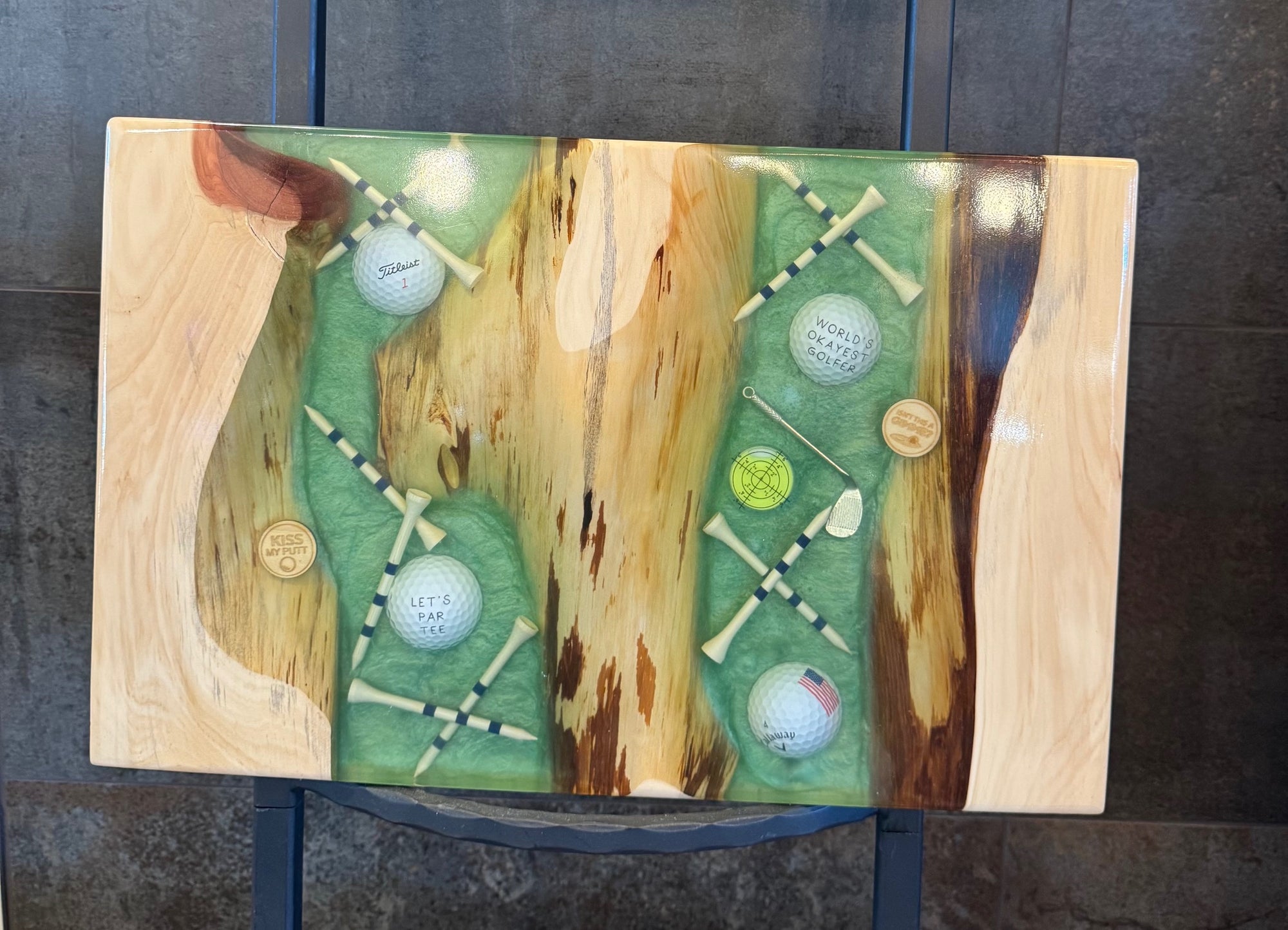 Golf Charcuterie Board "Let's Par Tee"
