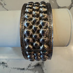 Hammered Bead Sterling Silver Bracelet