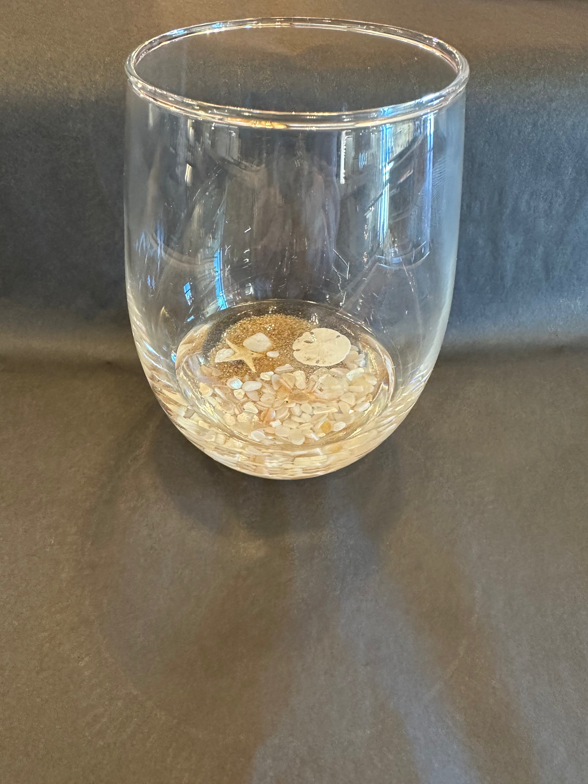 Stemless Wine Glass w/ Custom Resin (2 Designs)