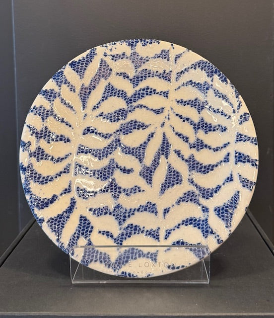 Terrafirma Soup Bowl in Honeycomb Cobalt