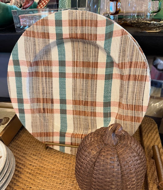Rustic Plaid Plate Charger