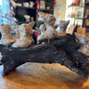 Original Sculpture "Birds Twitting On a Driftwood"