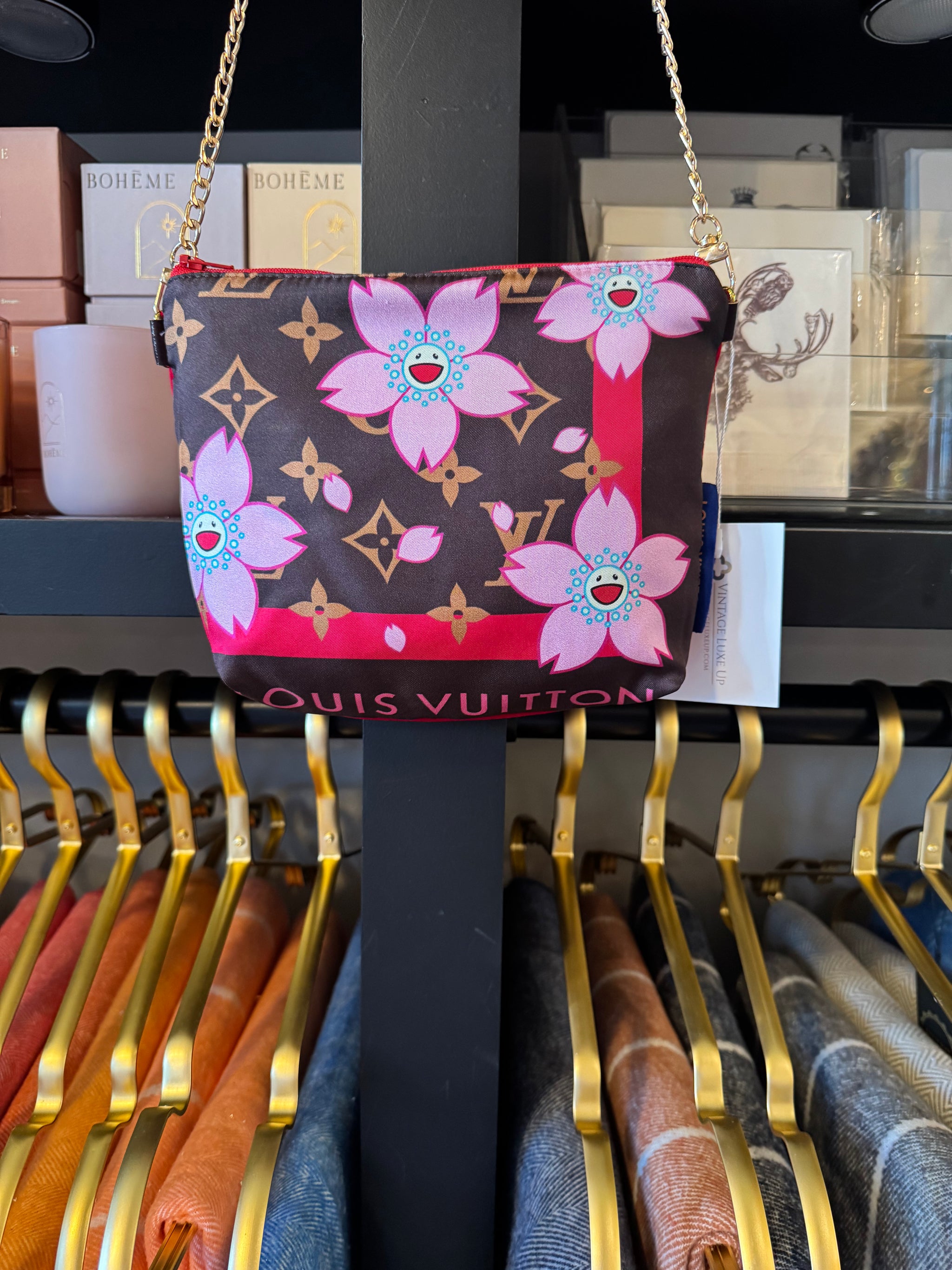 Vintage Silk Scarf Crossbody Bag