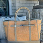 Spencer Raffia Tote Bag