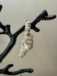 MELA Twisty Single Pearl on Sand Cord Bracelet