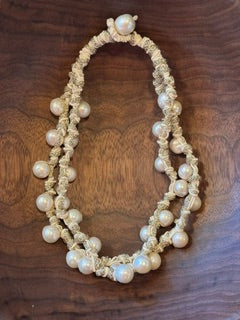 MELA Double Cord Pearl Necklace