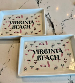 Toss Designs - Ceramic Tray - SURF'S UP - Virginia Beach