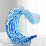 Ocean Blue Wave Sculpture