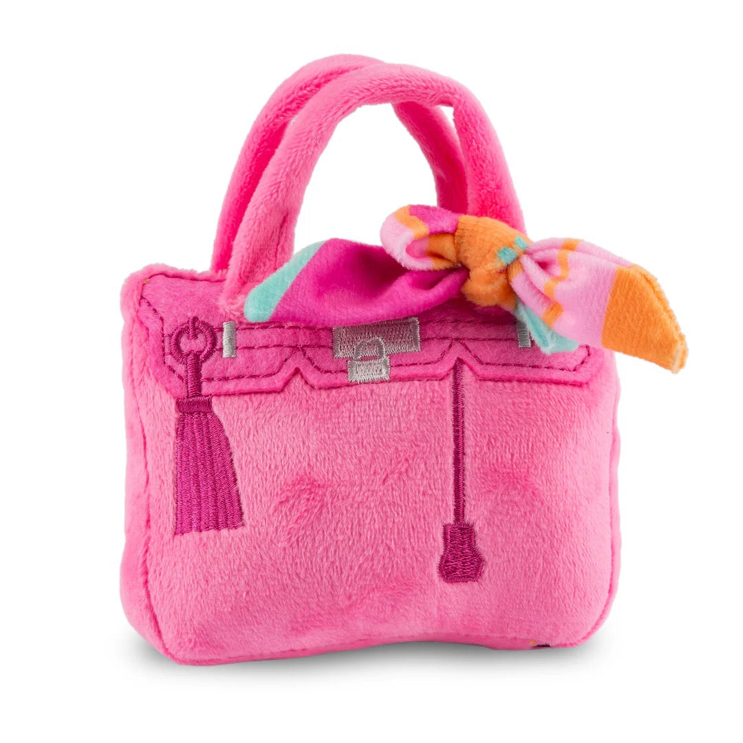 Pink Barkin Bag with Scarf Dog Toy (Various Sizes)