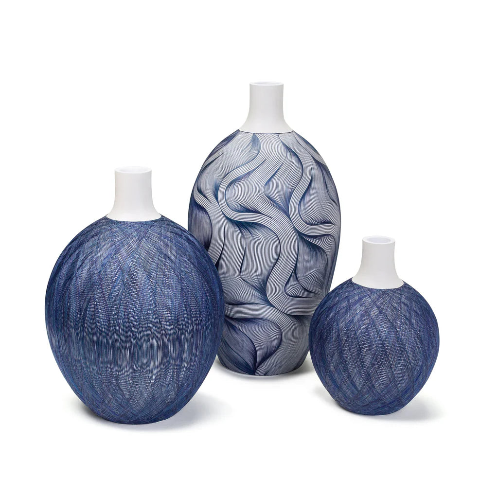 Ladorada Split Straw Marine Vase - Large