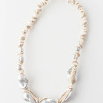 MELA Trullo White Baroque Pearl Necklace